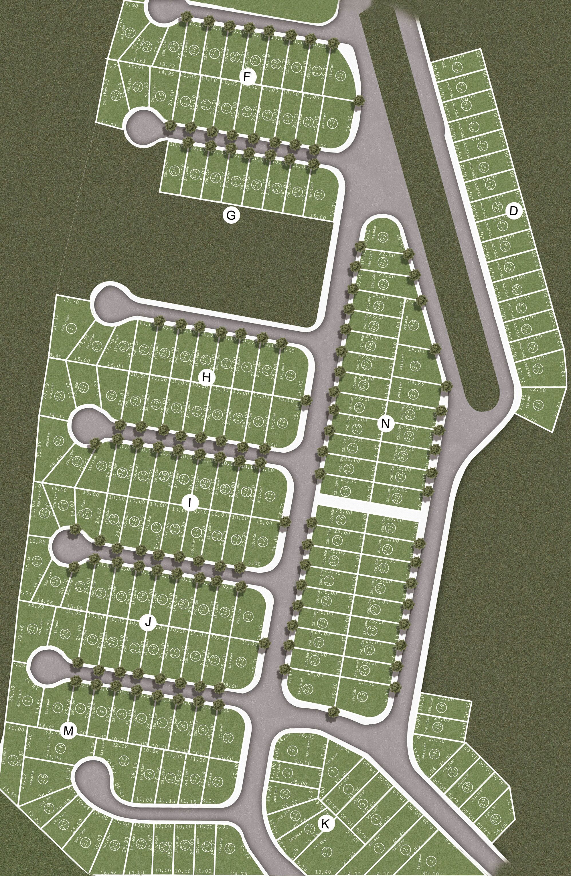 Planta de implantação Jardim dos Amarais